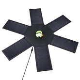 Cargador solar con panel superior plegable HAWEEL de 42 W con puerto USB dual de 5 V y 3,0 A máx., compatible con protocolo QC3.0/FCP/SCP/AFC/SFCP